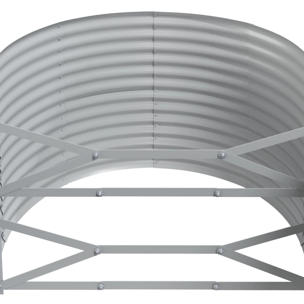 Hochbeet Verzinkter Stahl 396x100x68 cm Braun