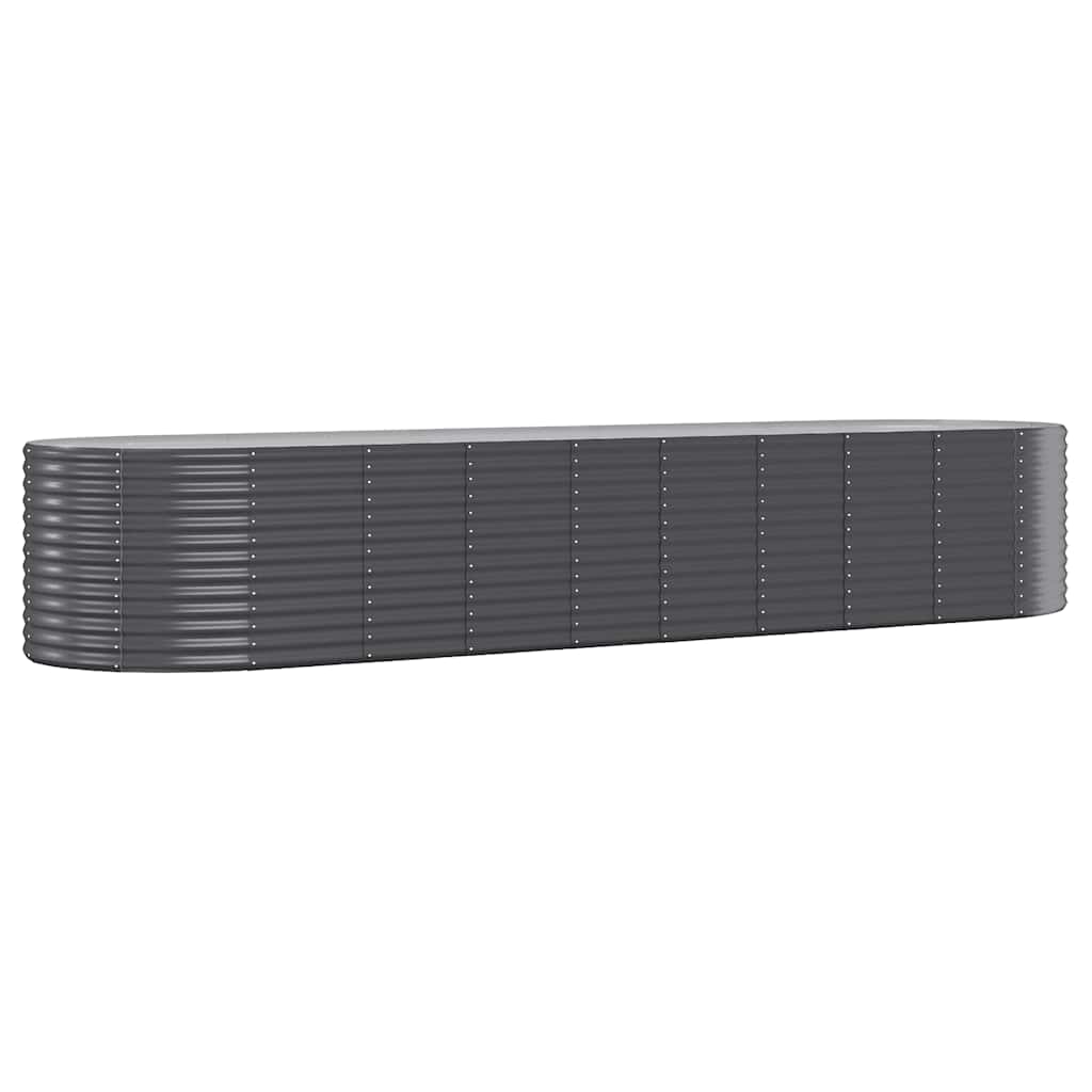Hochbeet Verzinkter Stahl 396x100x68 cm Anthrazit