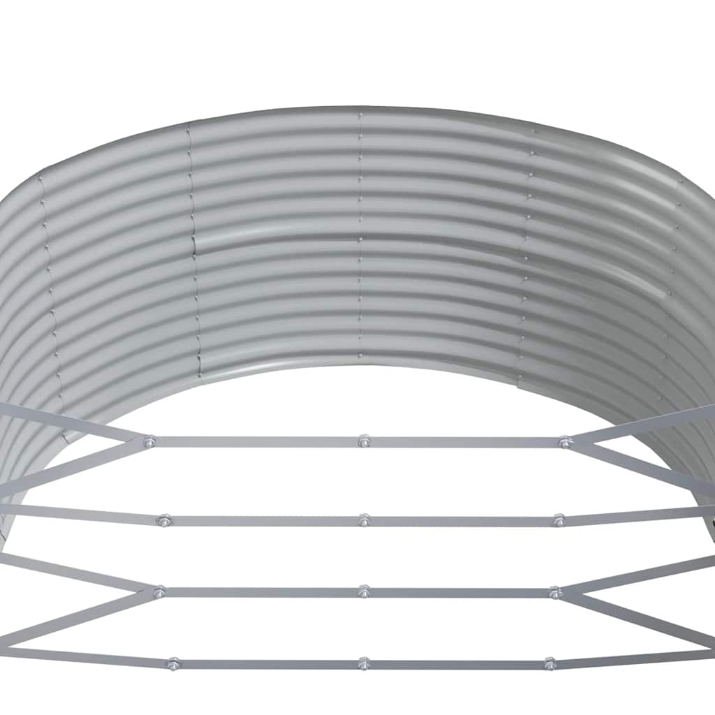 Hochbeet Anthrazit 447x140x68 cm Verzinkter Stahl