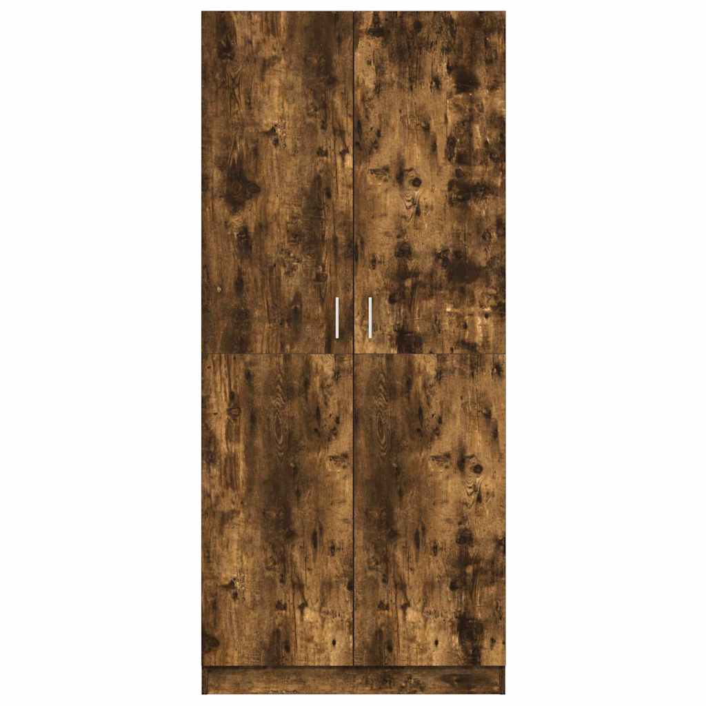 Kleiderschrank Räuchereiche 80x52x180 cm Holzwerkstoff