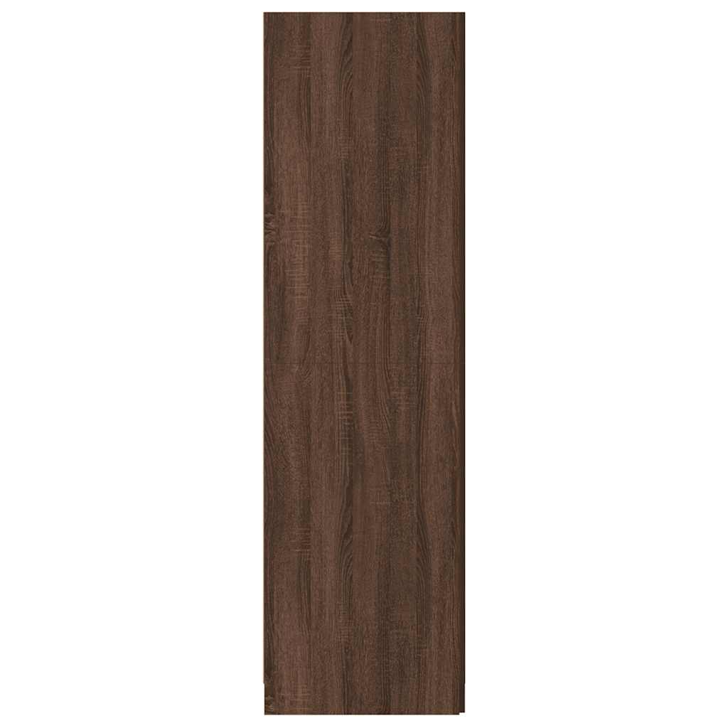 Kleiderschrank Braun Eichen-Optik 80x52x180 cm Holzwerkstoff