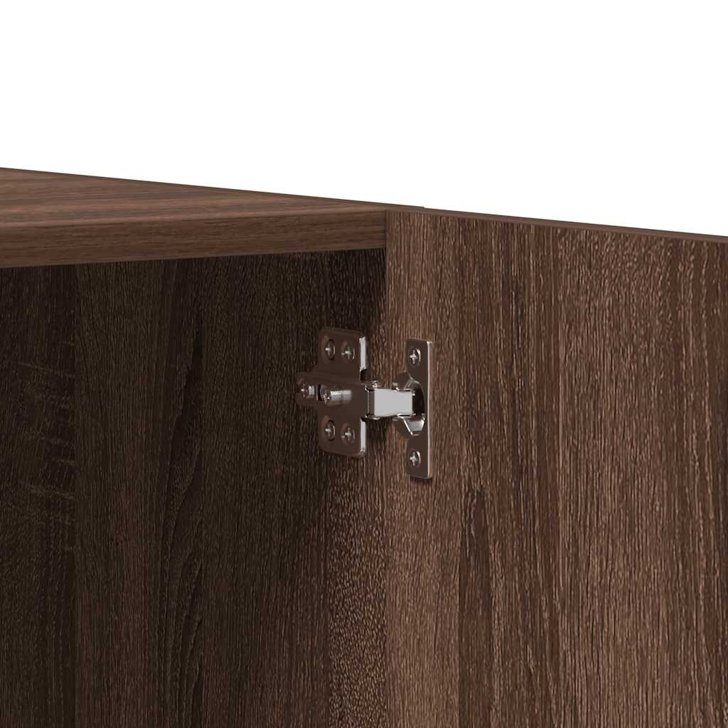 Kleiderschrank Braun Eichen-Optik 80x52x180 cm Holzwerkstoff