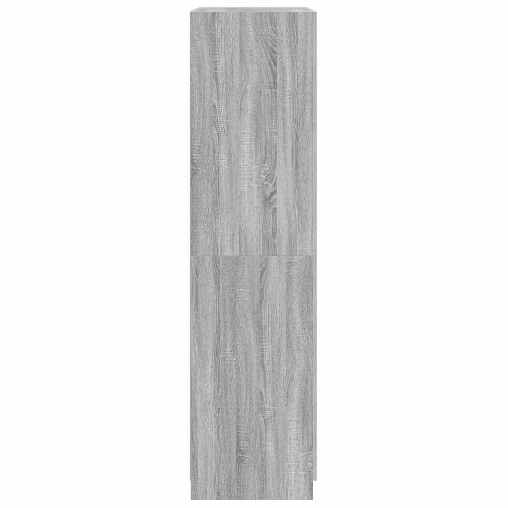 Kleiderschrank Grau Sonoma 90x52x200 cm Holzwerkstoff