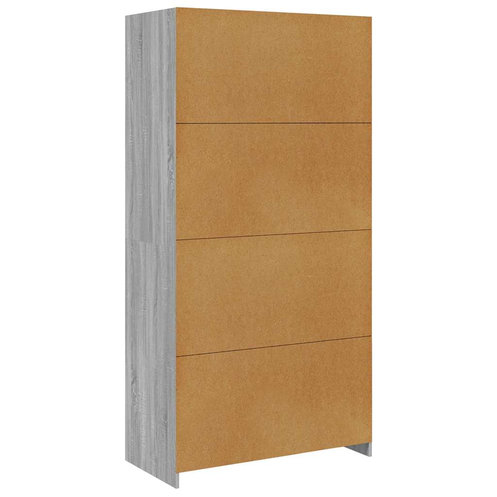 Kleiderschrank Grau Sonoma 100x50x200 cm Holzwerkstoff