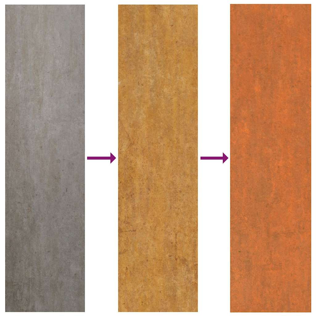 Hochbeet Rostig 480x80x45 cm Cortenstahl