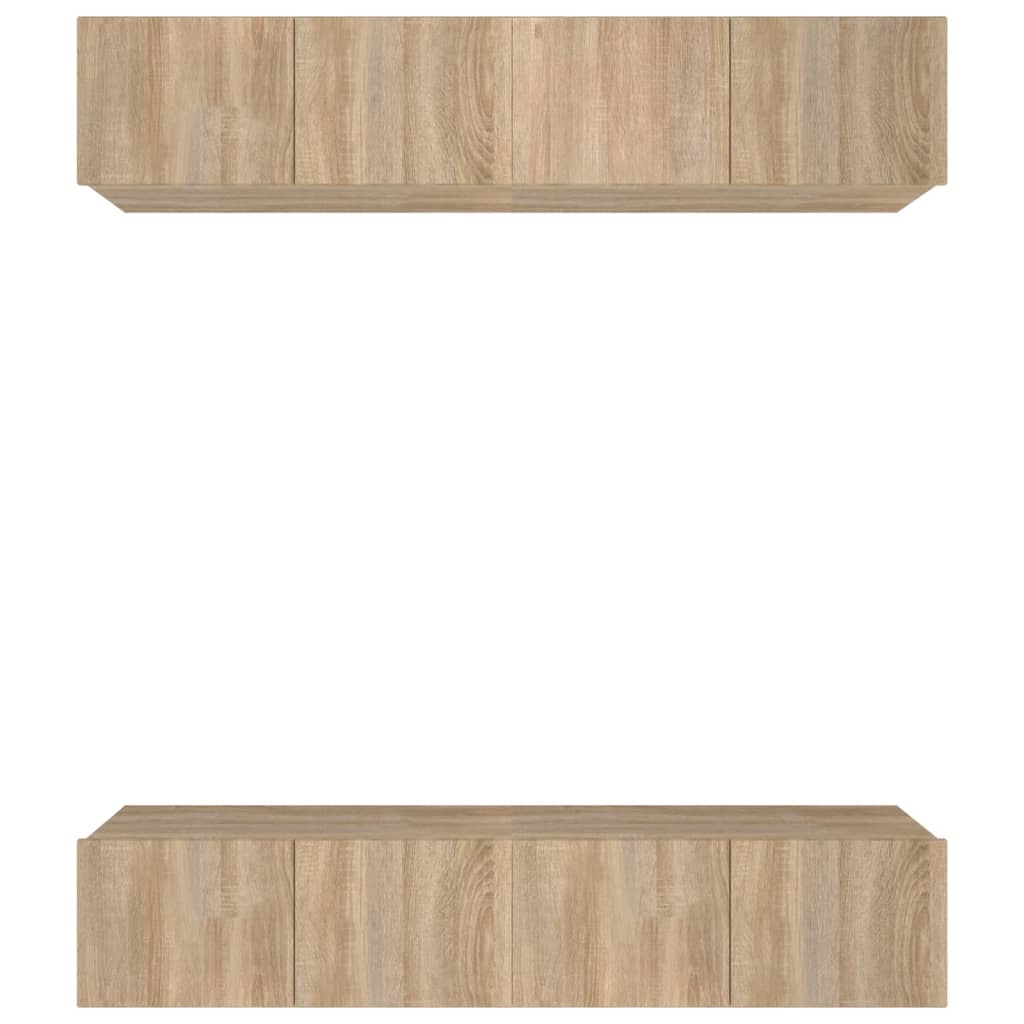 TV-Schränke 4 Stk. Sonoma-Eiche 80x30x30 cm Holzwerkstoff