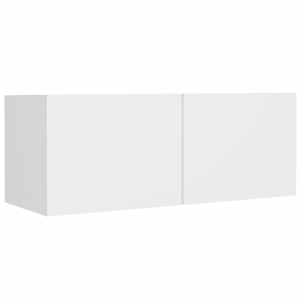 8-tlg. TV-Schrank-Set Weiß Holzwerkstoff