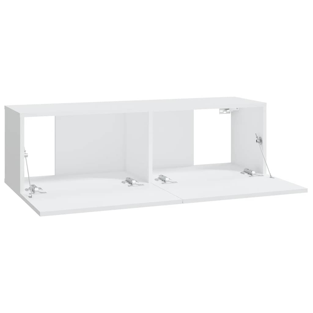 6-tlg. TV-Schrank-Set Weiß Holzwerkstoff