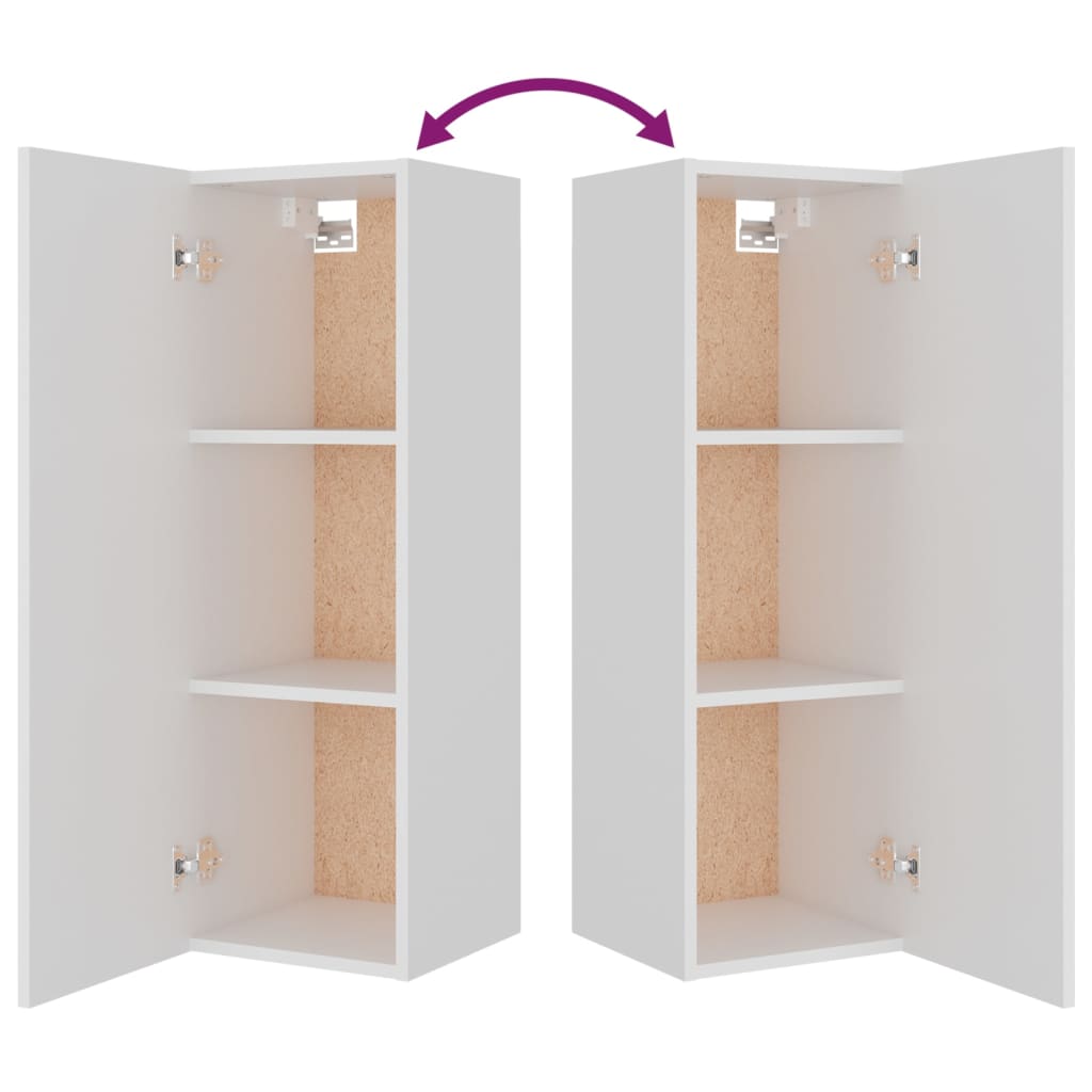 8-tlg. TV-Schrank-Set Weiß Holzwerkstoff