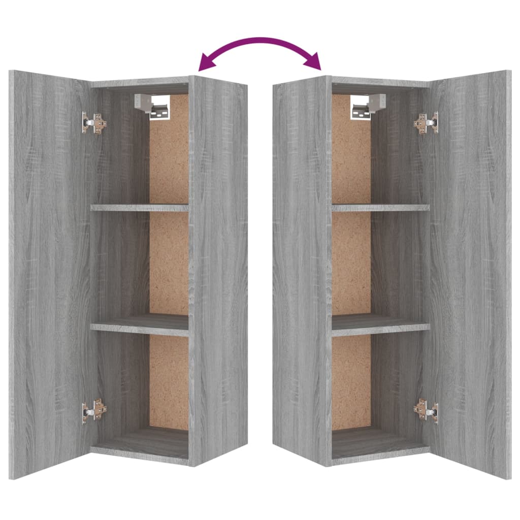 8-tlg. TV-Schrank-Set Grau Sonoma Holzwerkstoff