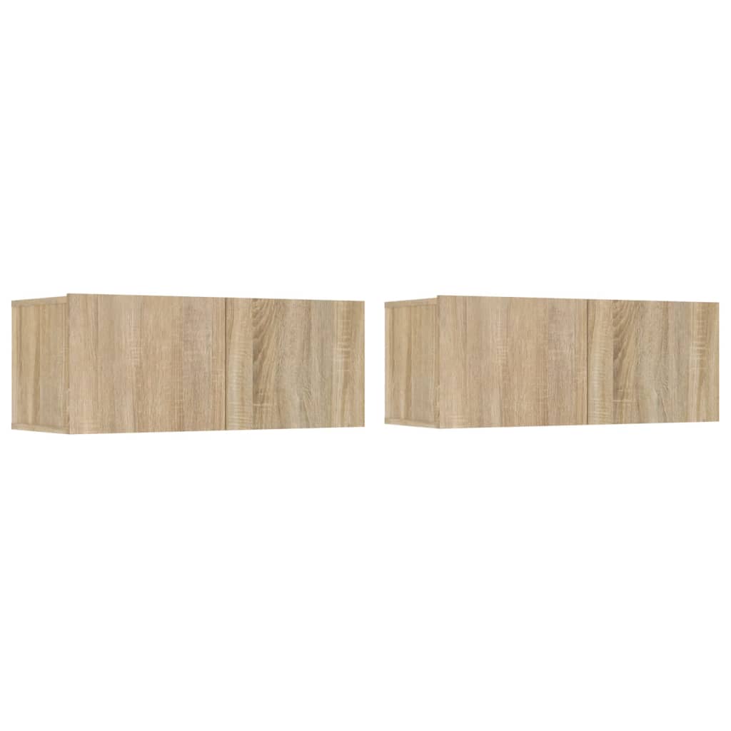 4-tlg. TV-Schrank-Set Sonoma-Eiche Holzwerkstoff