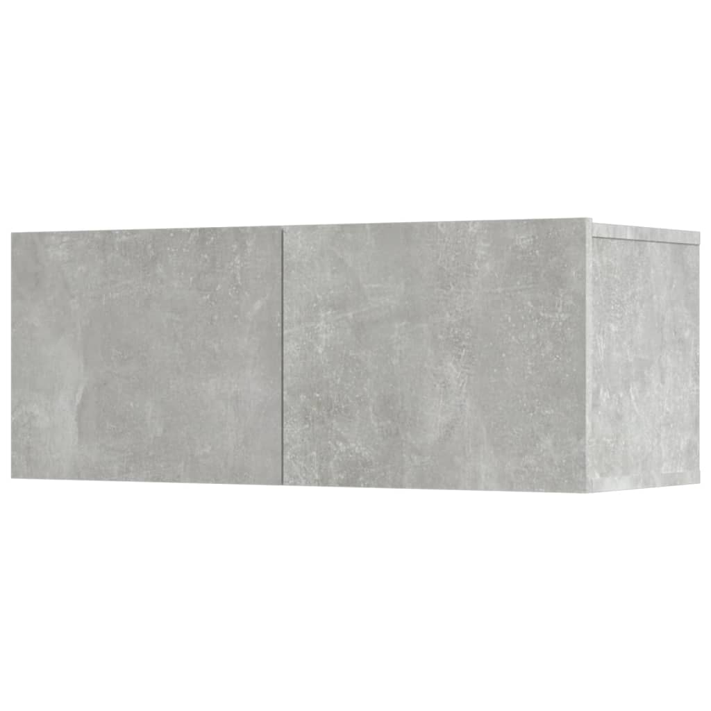 5-tlg. TV-Schrank-Set Betongrau Holzwerkstoff