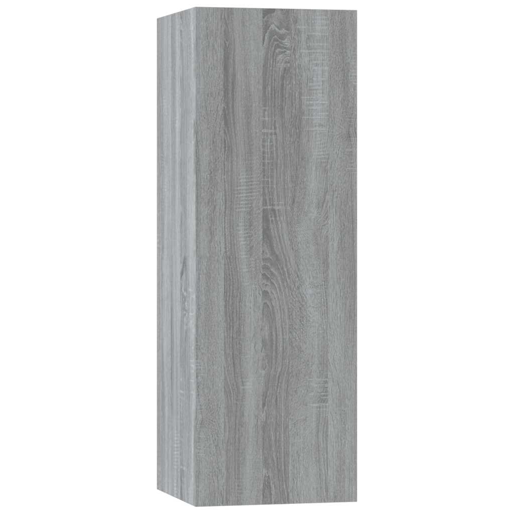 5-tlg. TV-Schrank-Set Grau Sonoma Holzwerkstoff