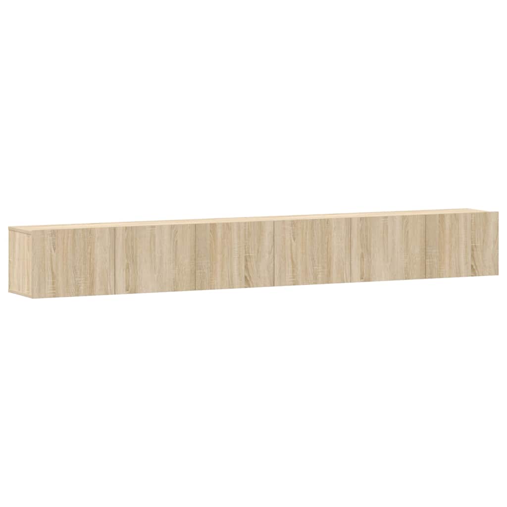 3-tlg. TV-Schrank-Set Sonoma-Eiche Holzwerkstoff