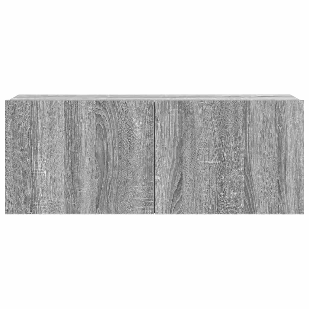 7-tlg. TV-Schrank-Set Grau Sonoma Holzwerkstoff