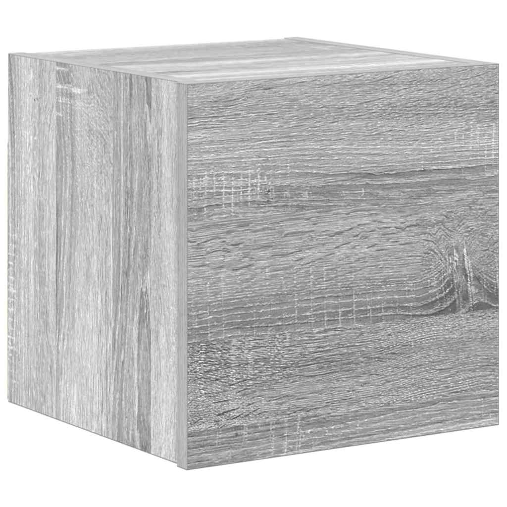 7-tlg. TV-Schrank-Set Grau Sonoma Holzwerkstoff