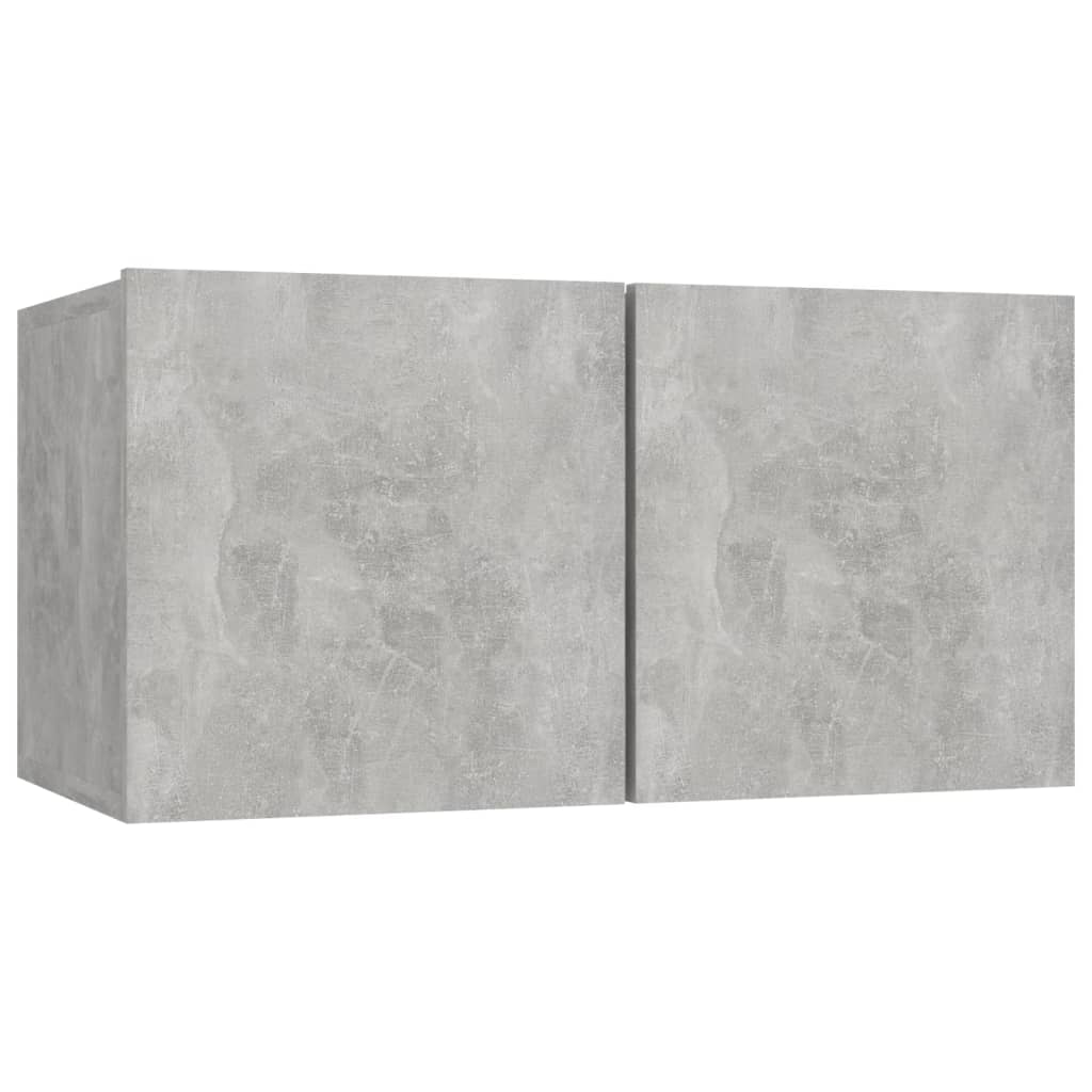 TV-Wandschrank Betongrau Holzwerkstoff