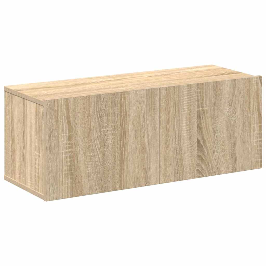 4-tlg. TV-Schrank-Set Sonoma-Eiche Holzwerkstoff