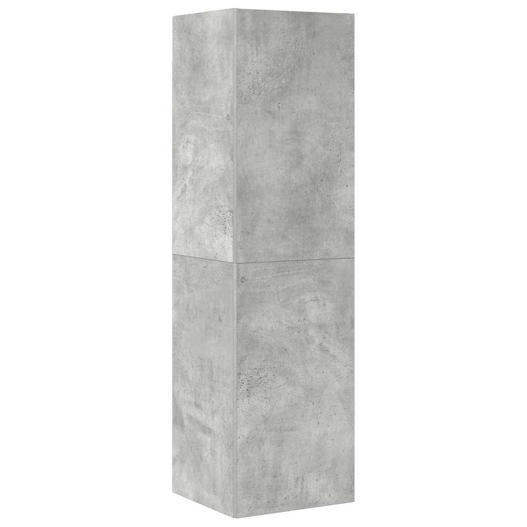 4-tlg. TV-Schrank-Set Betongrau Holzwerkstoff