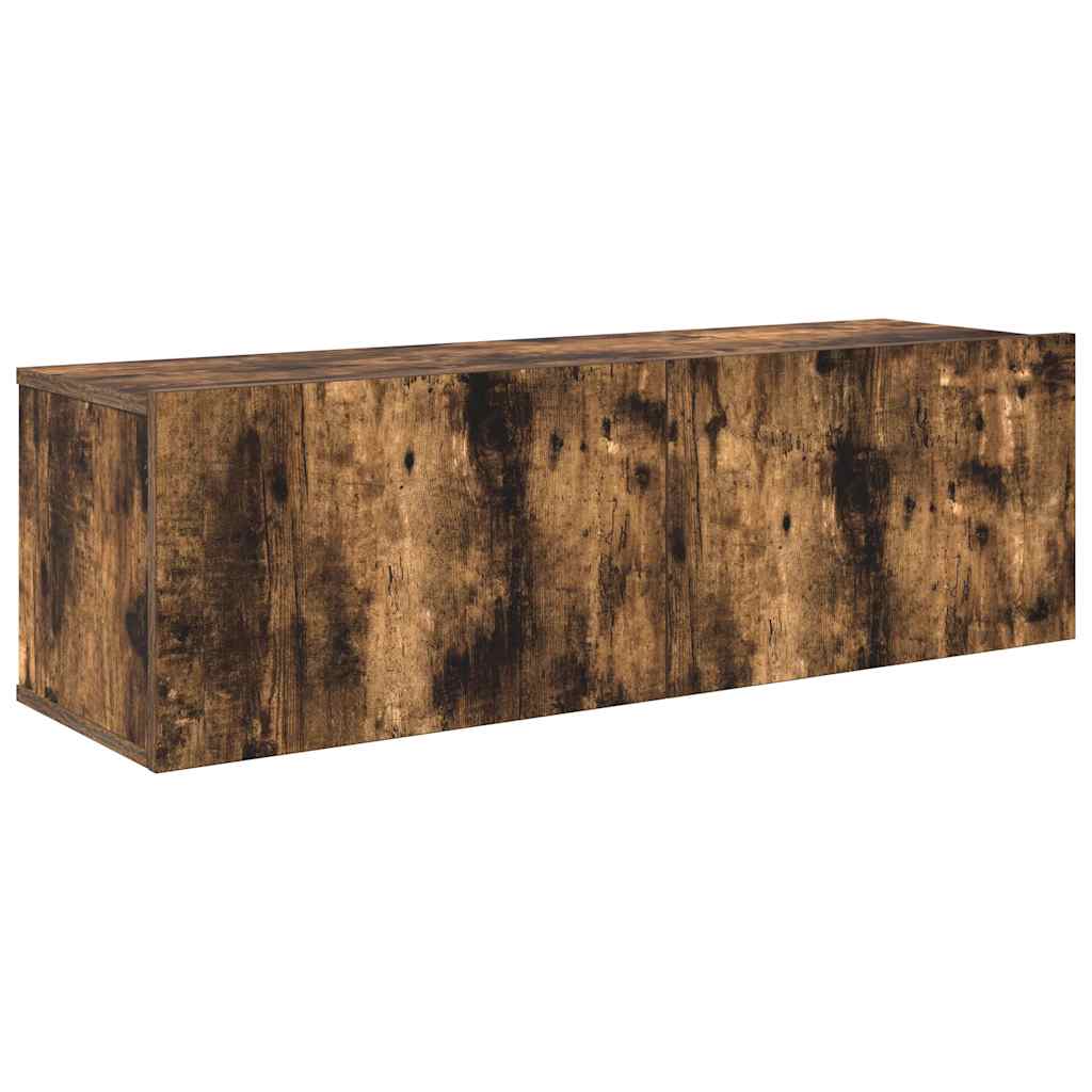 4-tlg. TV-Schrank-Set Räuchereiche Holzwerkstoff