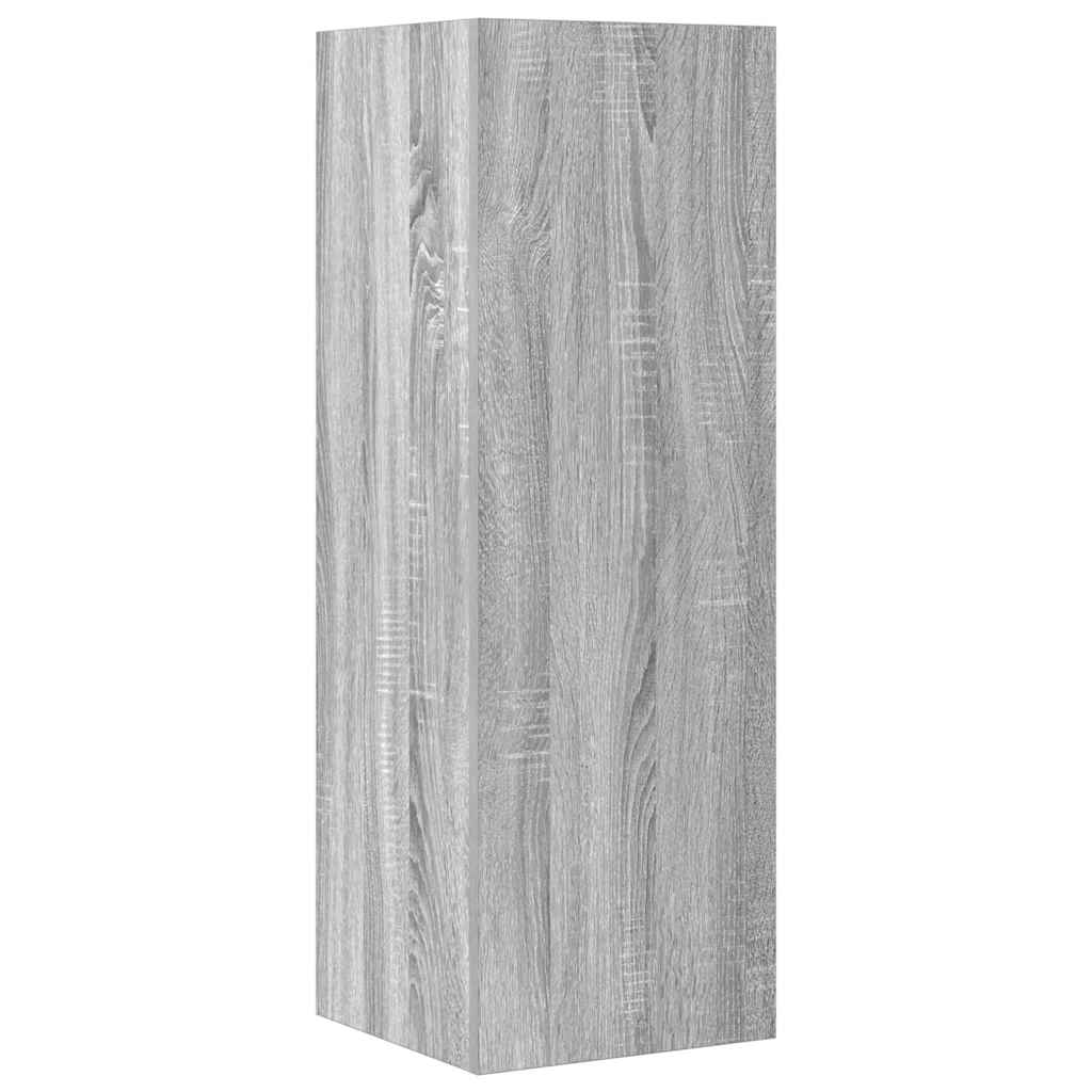 4-tlg. TV-Schrank-Set Grau Sonoma Holzwerkstoff