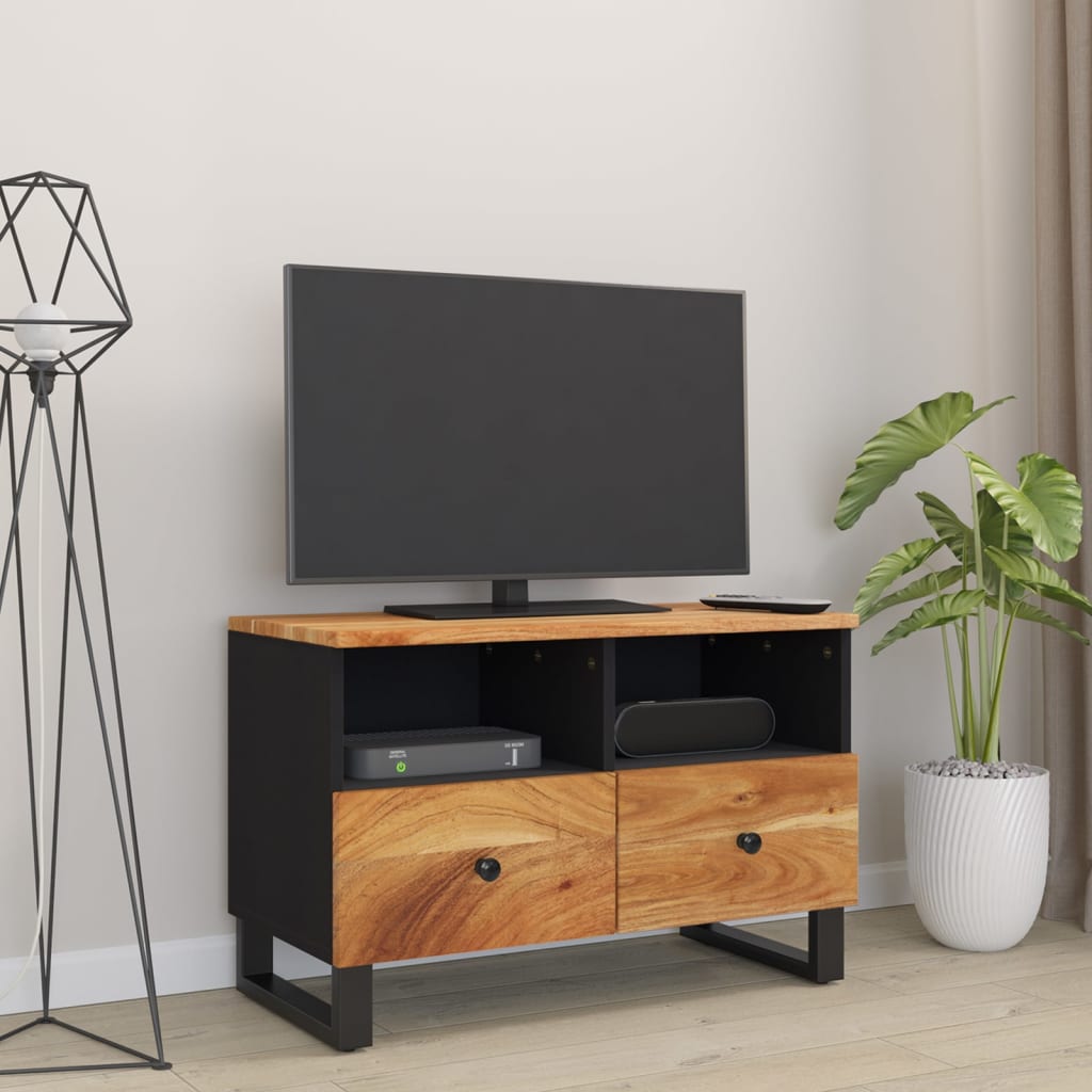 TV-Schrank 70x33x46 cm Massivholz Akazie