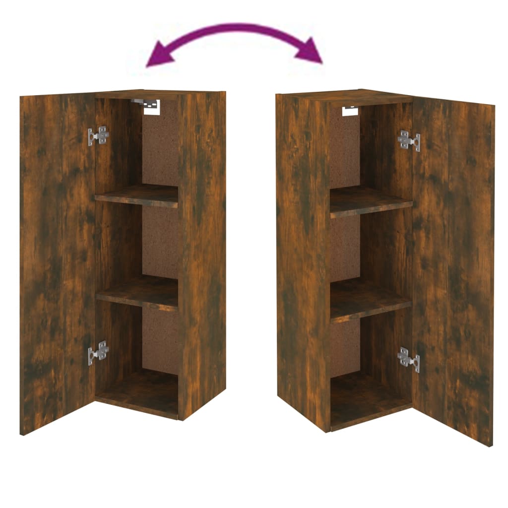5-tlg. TV-Schrank-Set Räuchereiche Holzwerkstoff