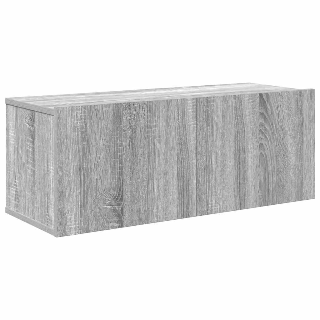 3-tlg. TV-Schrank-Set Grau Sonoma Holzwerkstoff