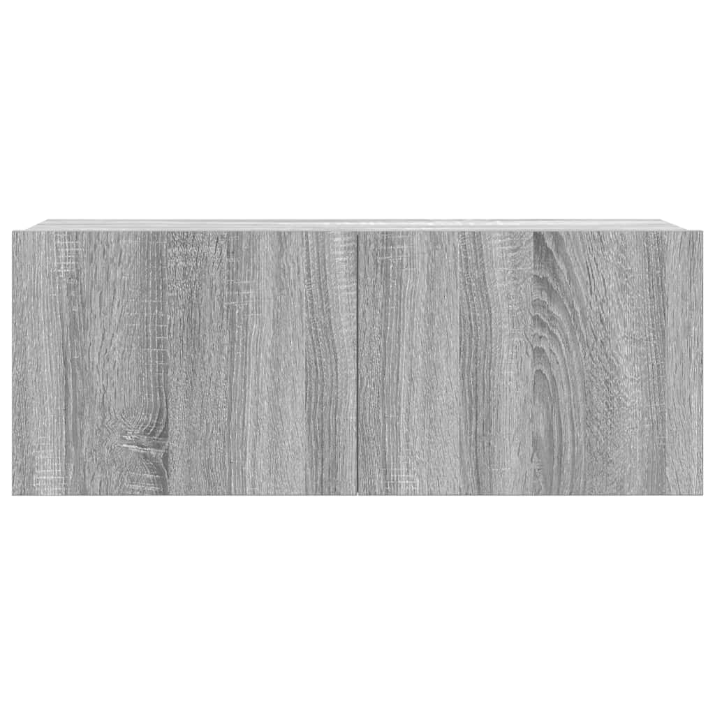 3-tlg. TV-Schrank-Set Grau Sonoma Holzwerkstoff