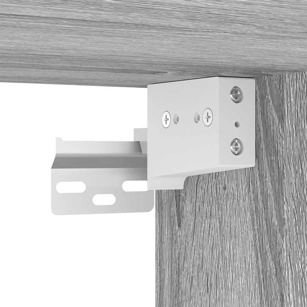 10-tlg. TV-Schrank-Set Grau Sonoma Holzwerkstoff