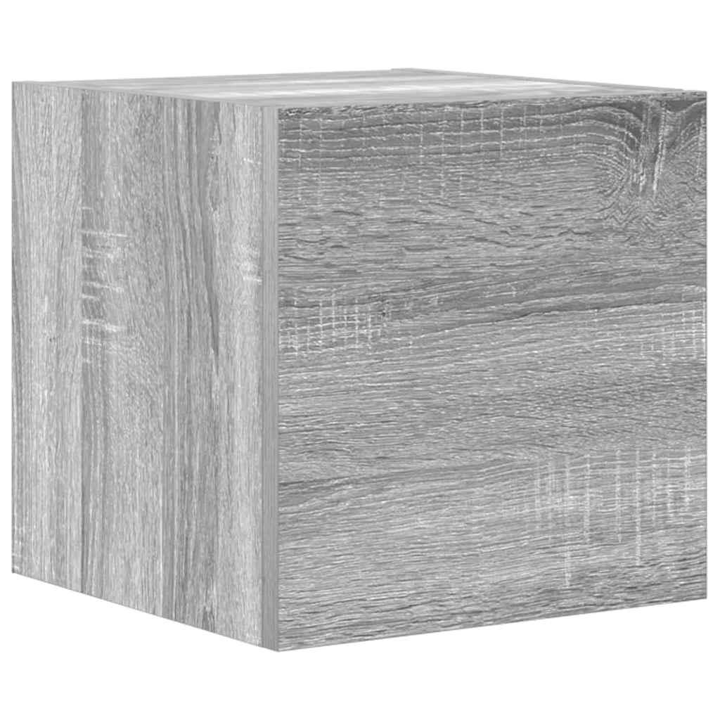 10-tlg. TV-Schrank-Set Grau Sonoma Holzwerkstoff