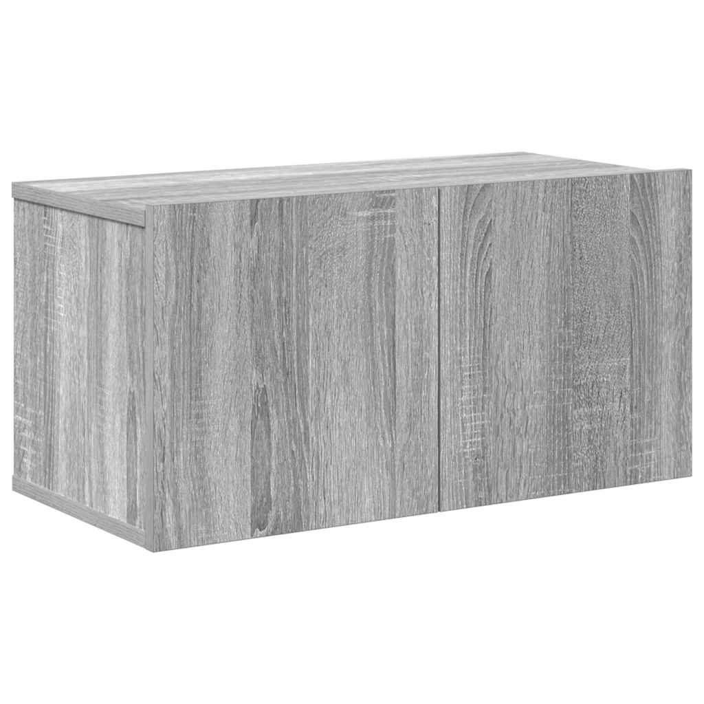 10-tlg. TV-Schrank-Set Grau Sonoma Holzwerkstoff