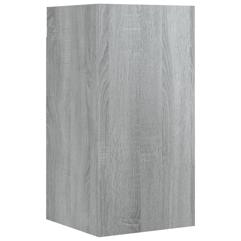 7-tlg. TV-Schrank-Set Grau Sonoma Holzwerkstoff