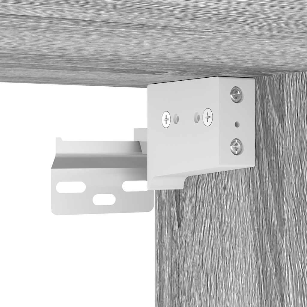4-tlg. TV-Schrank-Set Grau Sonoma Holzwerkstoff