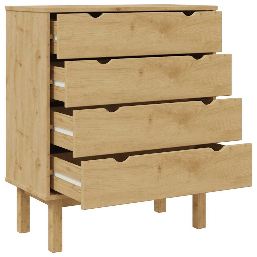 Schubladenschrank OTTA 76,5x39,5x90 cm Massivholz