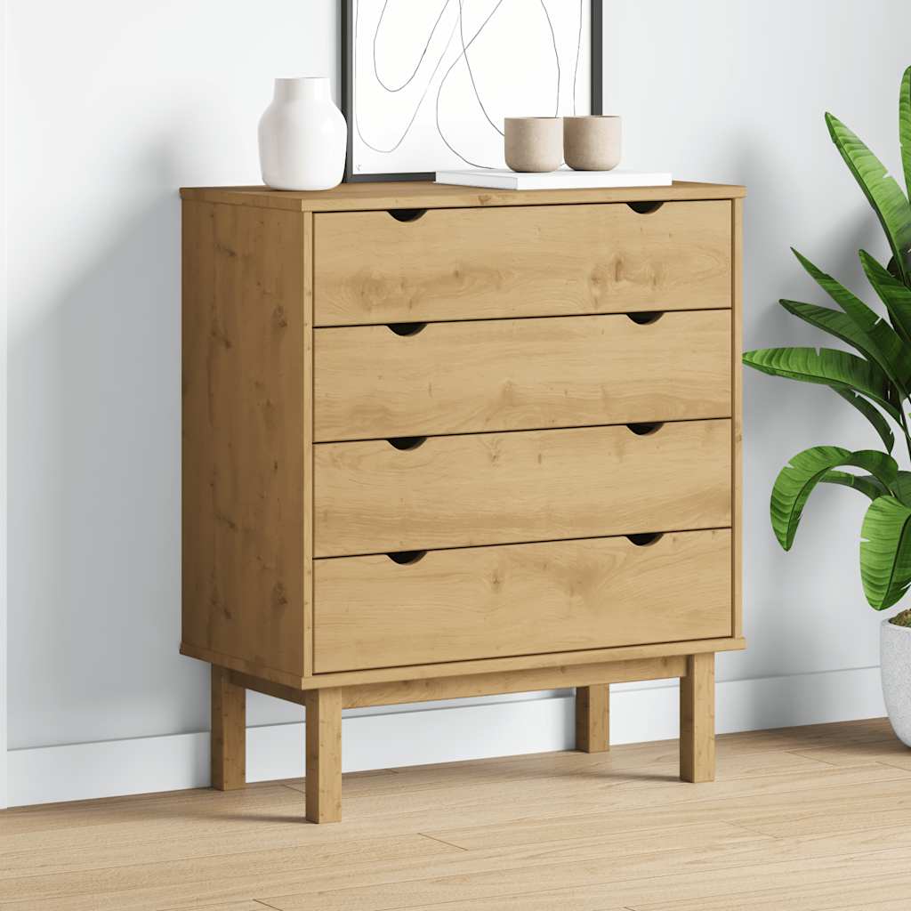 Schubladenschrank OTTA 76,5x39,5x90 cm Massivholz