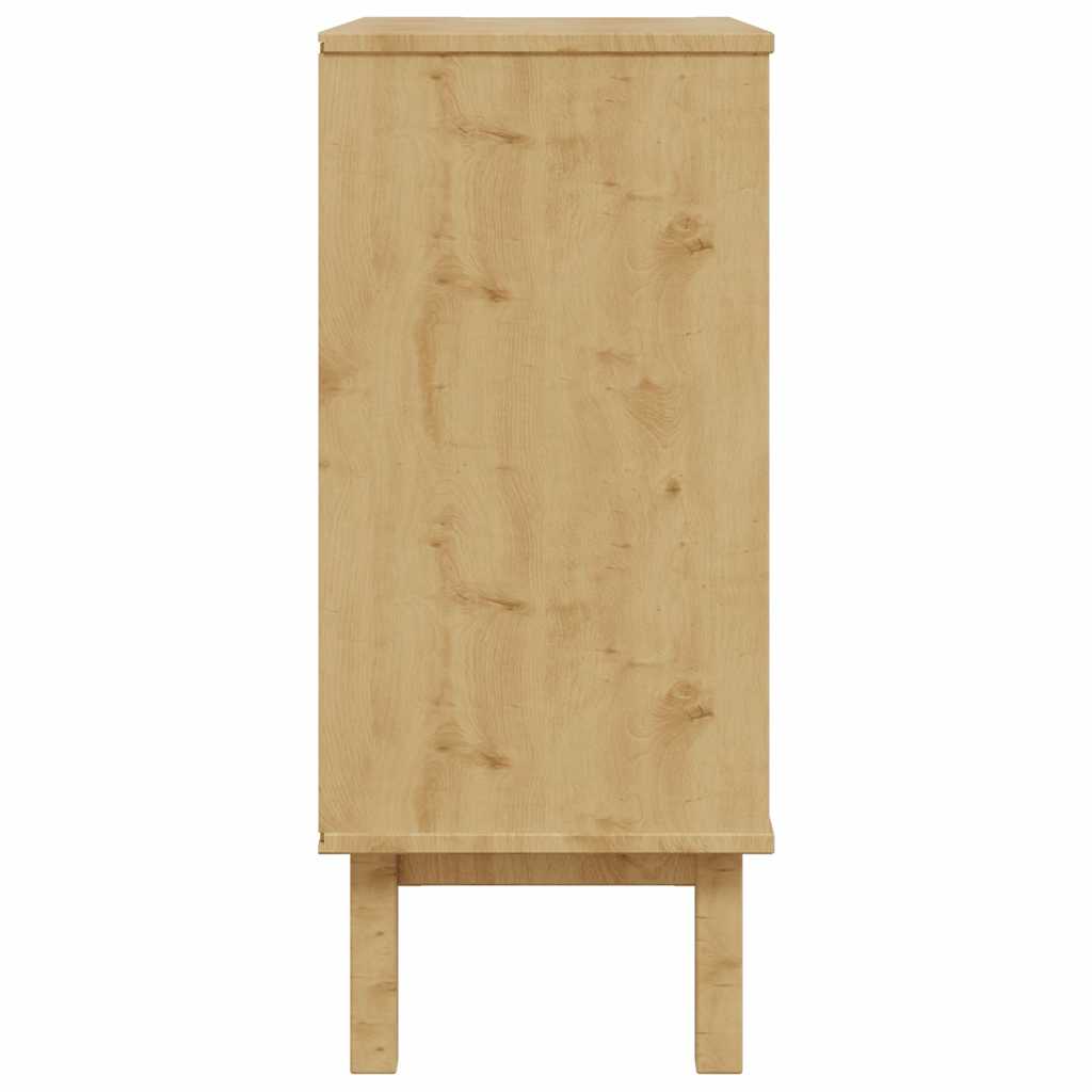 Schubladenschrank OTTA Braun&Weiß 76,5x39,5x90 cm Massivholz