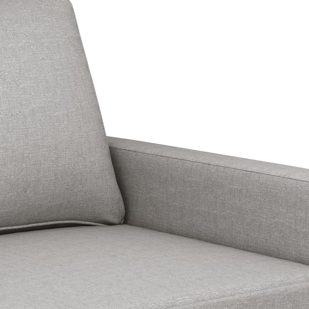 3-Sitzer-Sofa Hellgrau 180 cm Stoff