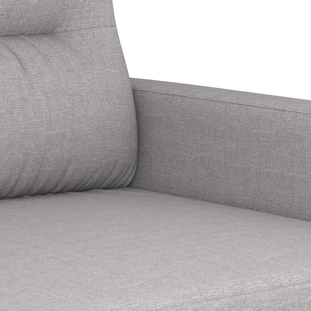 3-Sitzer-Sofa Hellgrau 180 cm Stoff