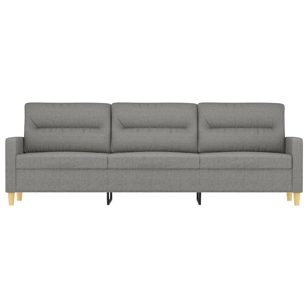 3-Sitzer-Sofa Dunkelgrau 210 cm Stoff