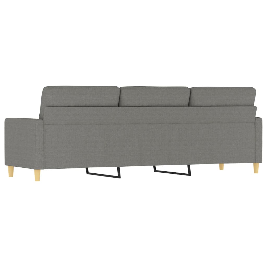 3-Sitzer-Sofa Dunkelgrau 210 cm Stoff