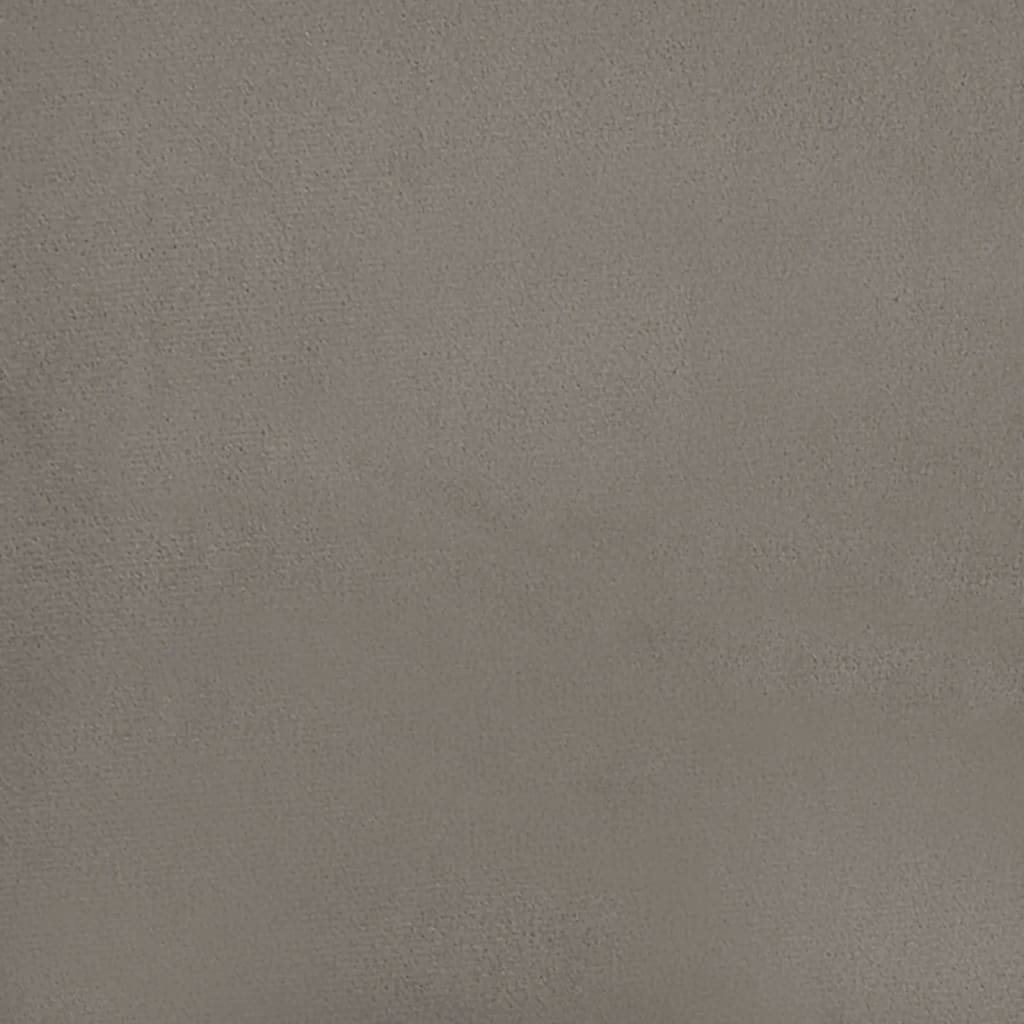 2-Sitzer-Sofa Hellgrau 140 cm Samt