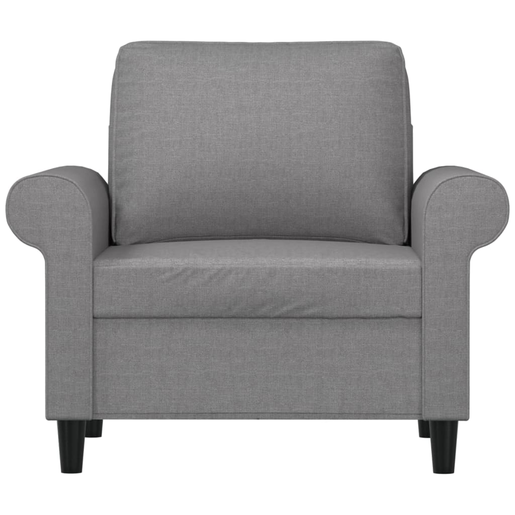 Sessel Hellgrau 60 cm Stoff