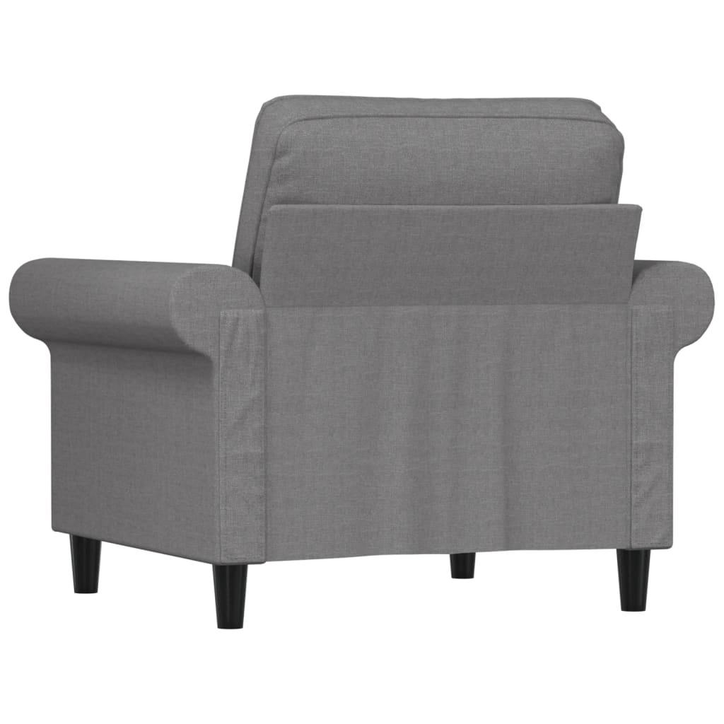 Sessel Hellgrau 60 cm Stoff