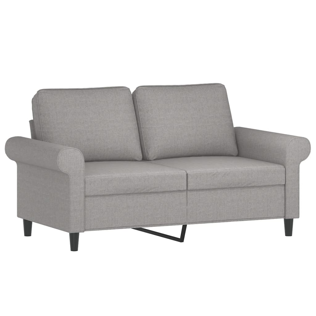 2-Sitzer-Sofa Hellgrau 120 cm Stoff