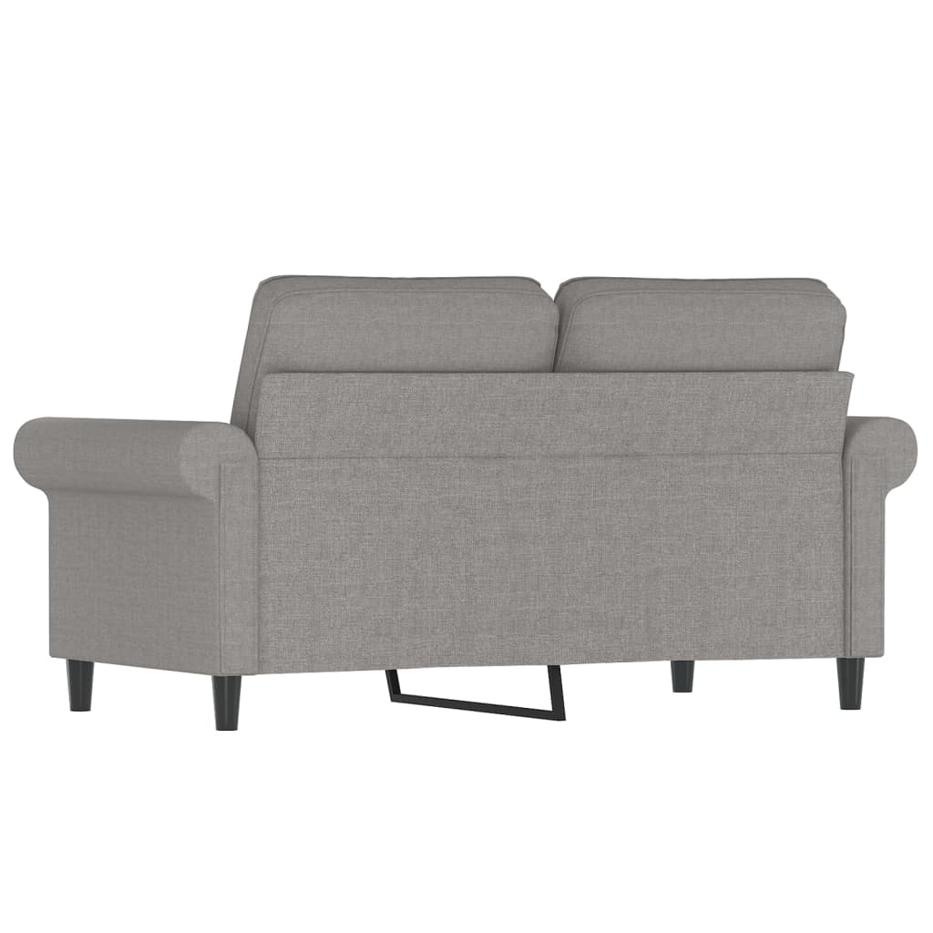 2-Sitzer-Sofa Hellgrau 120 cm Stoff