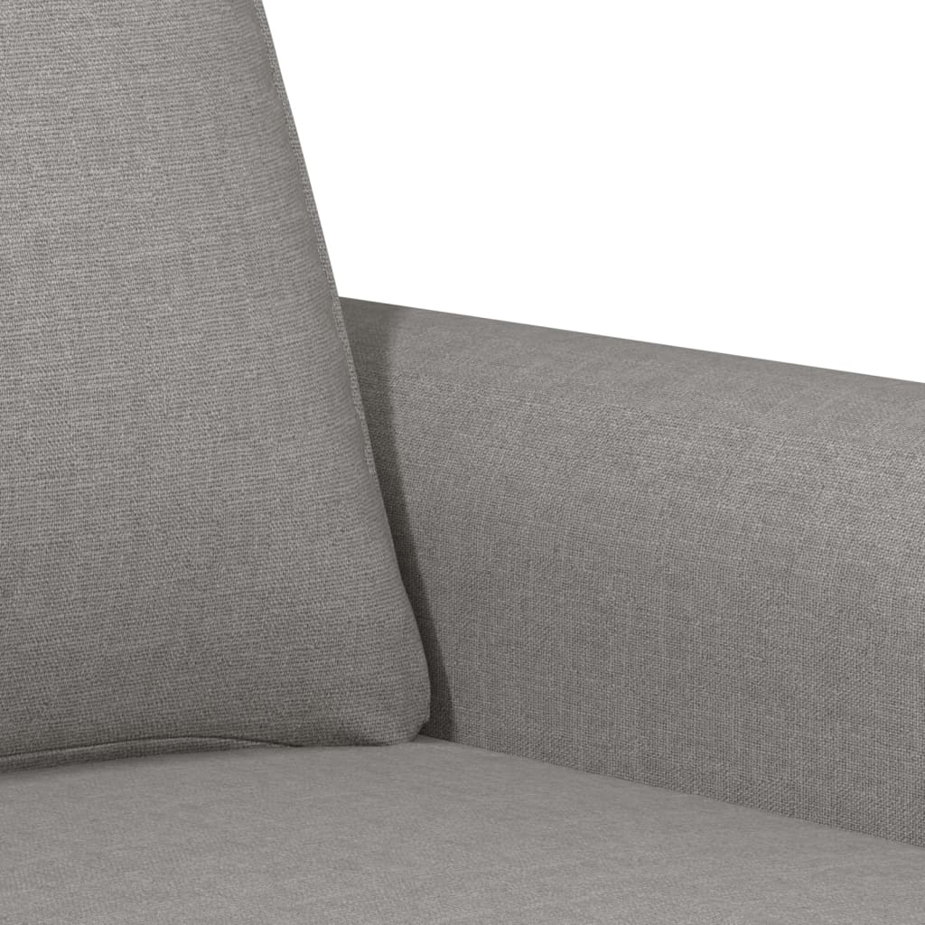 2-Sitzer-Sofa Hellgrau 120 cm Stoff
