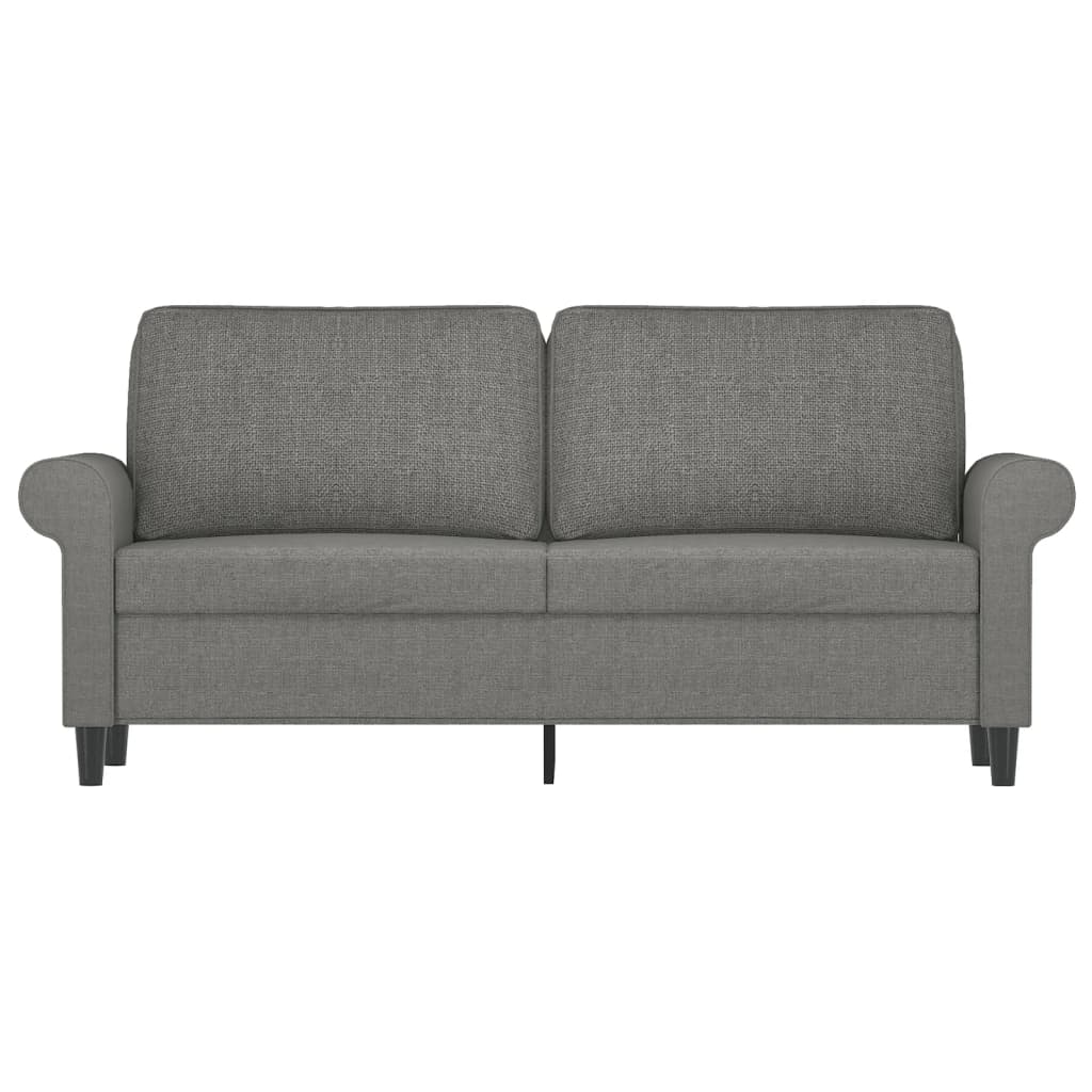 2-Sitzer-Sofa Dunkelgrau 140 cm Stoff