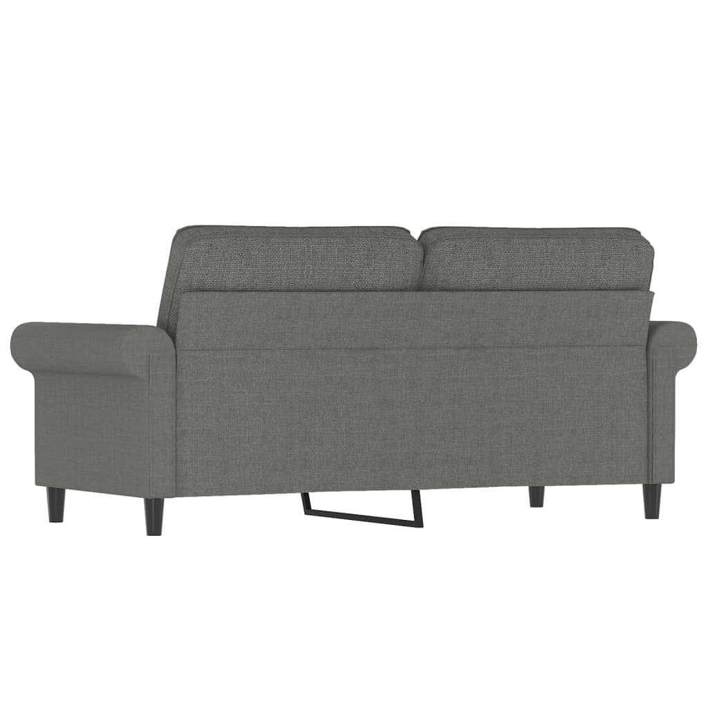 2-Sitzer-Sofa Dunkelgrau 140 cm Stoff