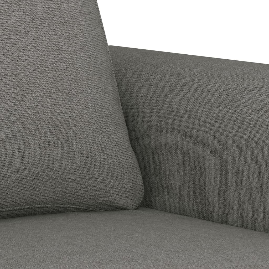 2-Sitzer-Sofa Dunkelgrau 140 cm Stoff